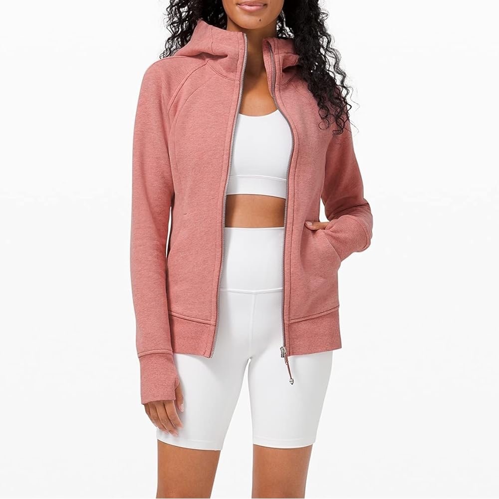 LULULEMON Scuba Hoodie Fleece Heathered Brier Rose - 6